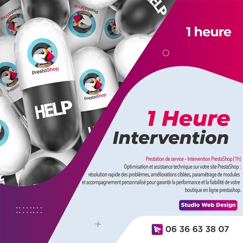 1 heure d'intervention prestashop
