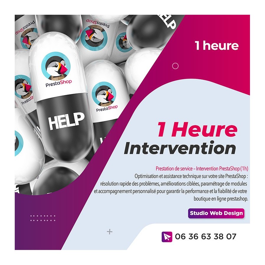 1 heure d'intervention prestashop