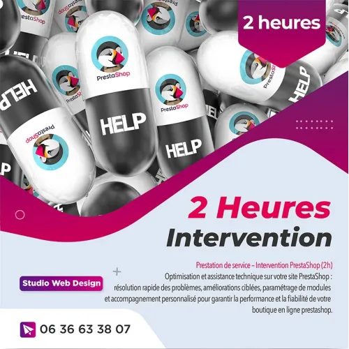 2 heures d'intervention prestashop