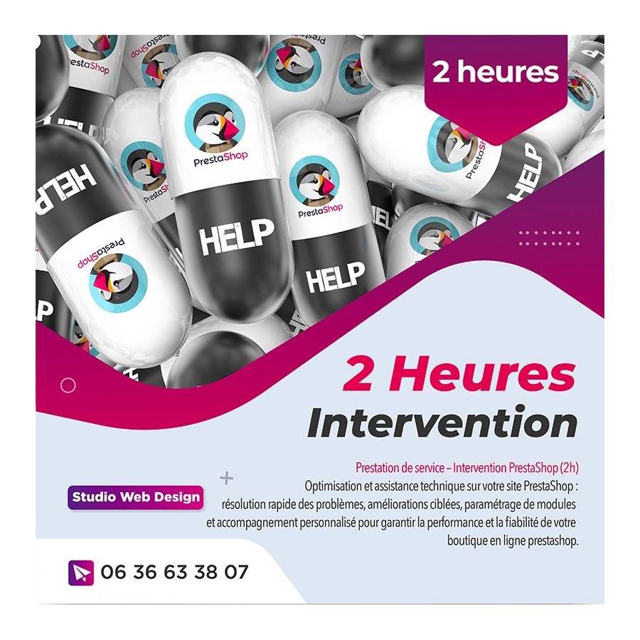2 heures d'intervention prestashop