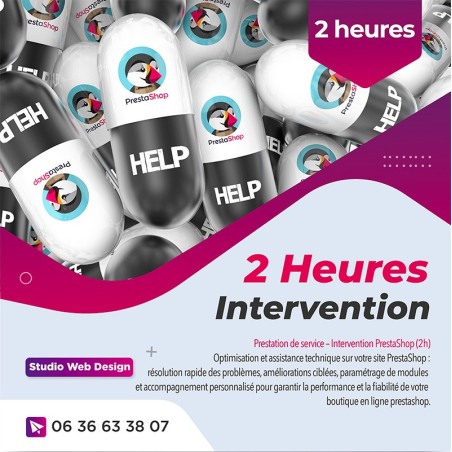 2 heures d'intervention prestashop