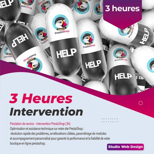 3 heures d'intervention prestashop