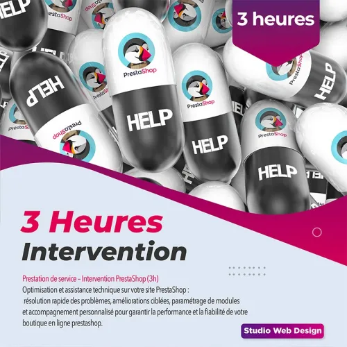 3 heures d'intervention prestashop