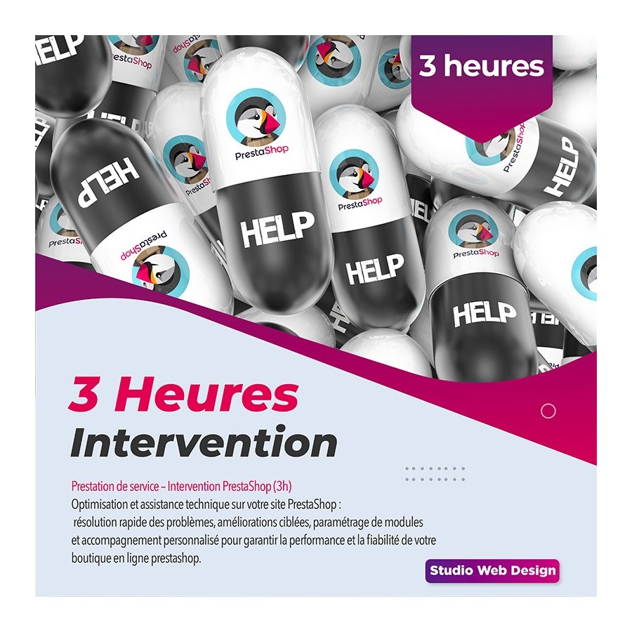 3 heures d'intervention prestashop