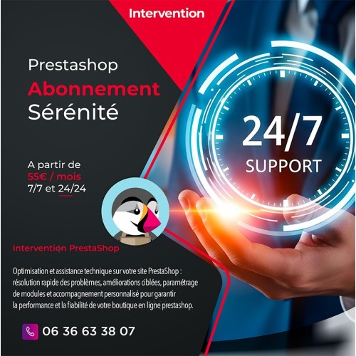 Abonnement intervention prestashop