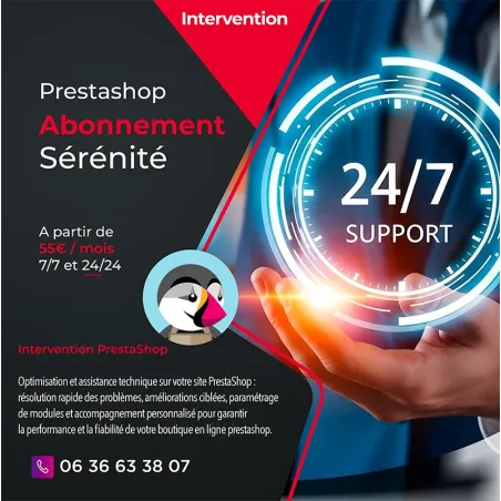 Abonnement intervention prestashop