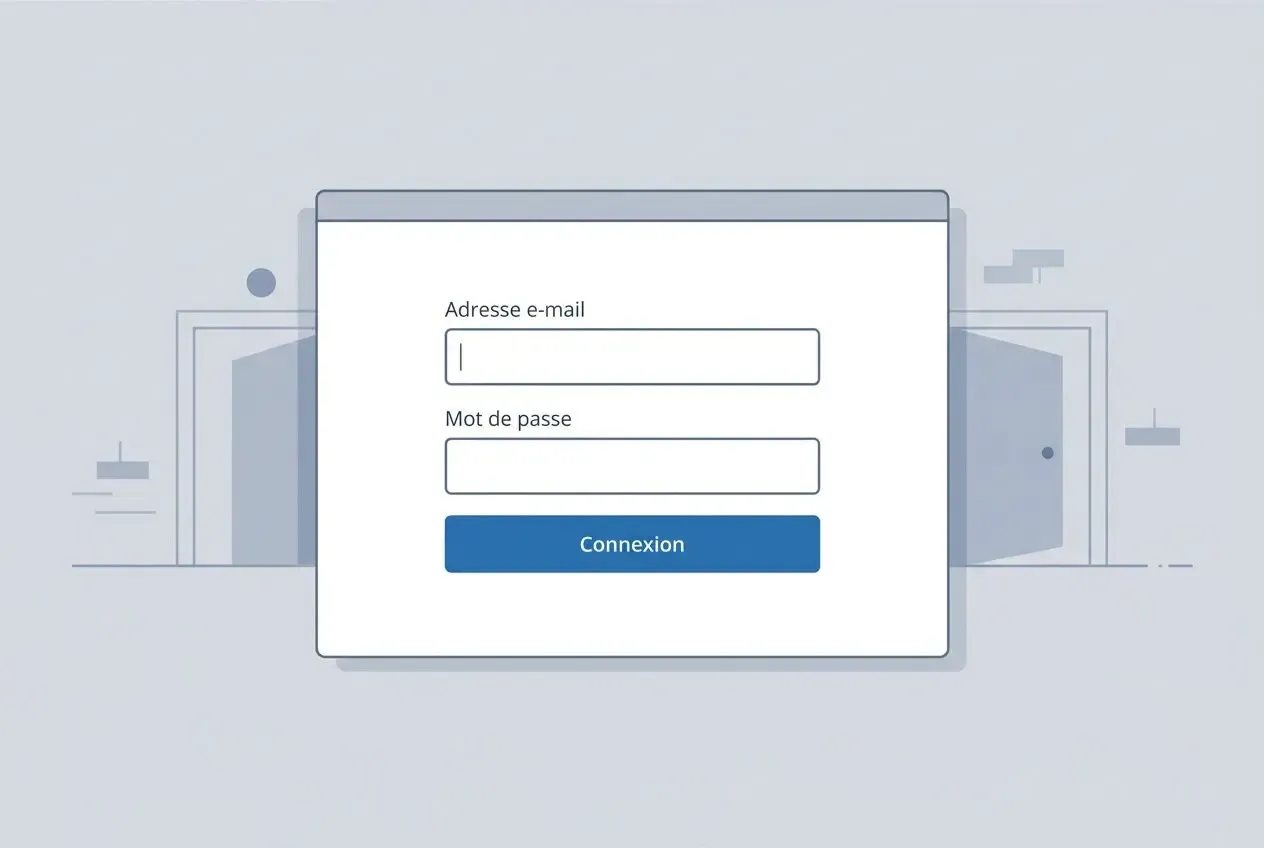 Formulaire de connexion à l’admin Prestashop avec champs email et mot de passe et bouton « Connexion » pour accéder au back-office. Se connecter à l'admin Prestashop.