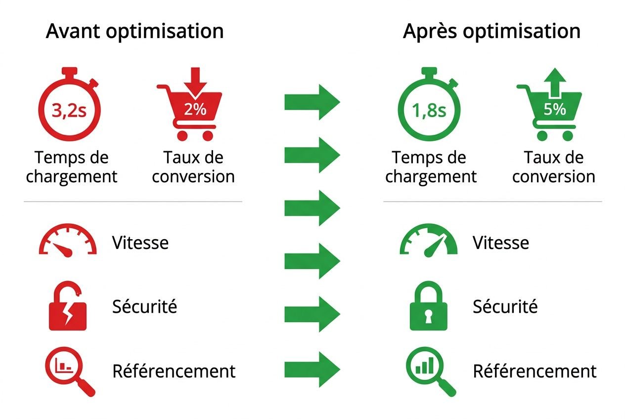 Impact optimisation PrestaShop