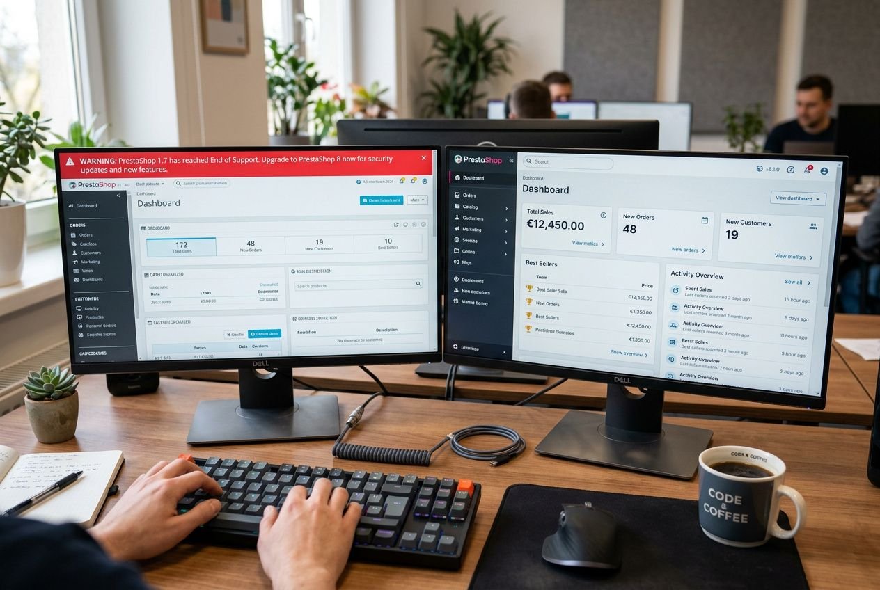 Mise à jour prestashop 1.7 Vers 8 : guide de migration complet